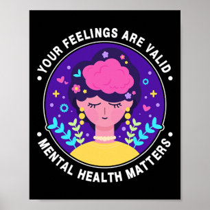 Poster Les sentiments sont valides Mois de sensibilisatio