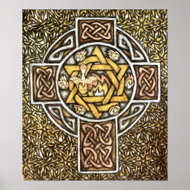 Poster "Les Sept Dons du Saint-Esprit" - stylo (Devant)