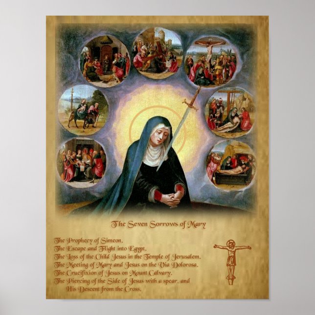 Poster Les Sept Douleurs de Marie. (Devant)