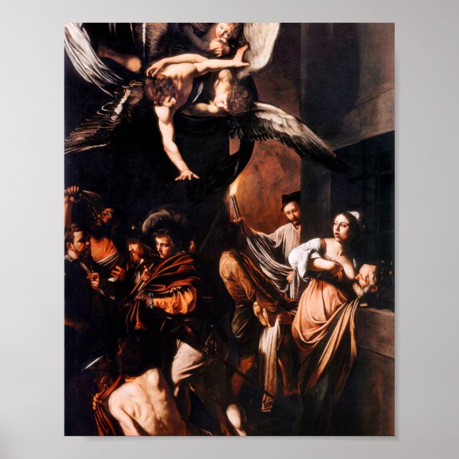 Poster Les Sept Oeuvres De Miséricorde Du Caravaggio (Devant)