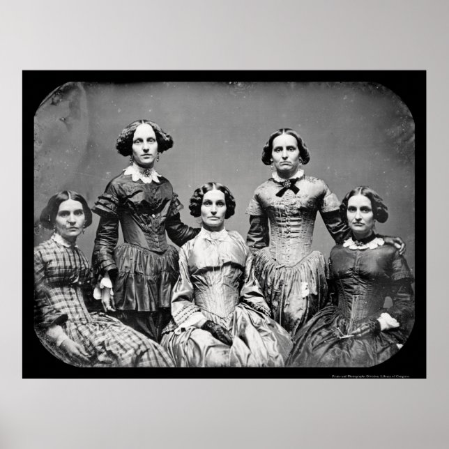 Poster Les soeurs Clark Daguerreotype 1845 (Devant)