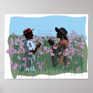 Poster Les Soeurs d'Art Movie Violet Couleur Jouent à vou