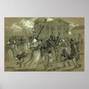 Poster Les SOLDATS d'AFRO-AMÉRICAIN AUTOGUIDENT de la