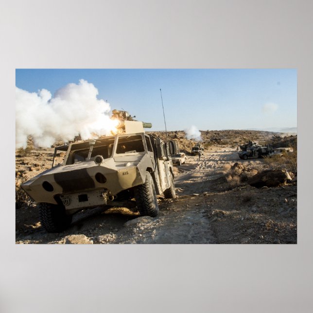 Poster Les Soldats Défendent Leur Position (Devant)