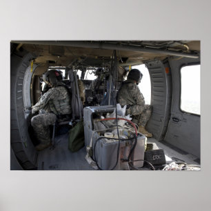 Poster les soldats surveillent les dangers