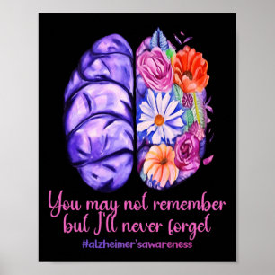 Poster Les souvenirs comptent Alzheimer Purple Alzheimer