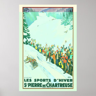 Poster Les Sports d’Hiver St. Pierre de Chartreuse France