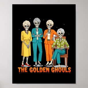 Poster Les squelettes des Golden Ghouls idée drôle d'Hall