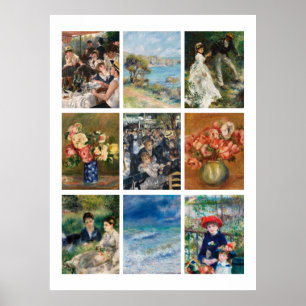 Poster Les tableaux de Renoir