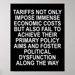 Poster Les tarifs douaniers favorisent le dysfonctionneme