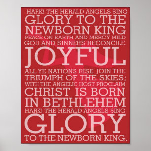 Poster Les textes de chanson de Noël prêtent l'oreille le