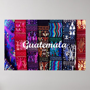 Poster Les textiles guatémaltèques.