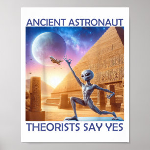 Poster Les Théoristes Des Astronautes Anciens Du Yoga Dis