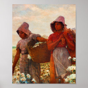 Poster Les tombereaux de coton de Winslow Homer