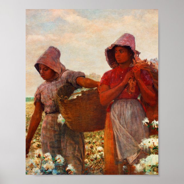 Poster Les tombereaux de coton de Winslow Homer (Devant)