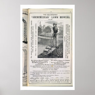 Poster Les tondeuses à gazon "Archimède", célébrées par