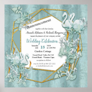 Poster Les tons pastel doux de Sage Green