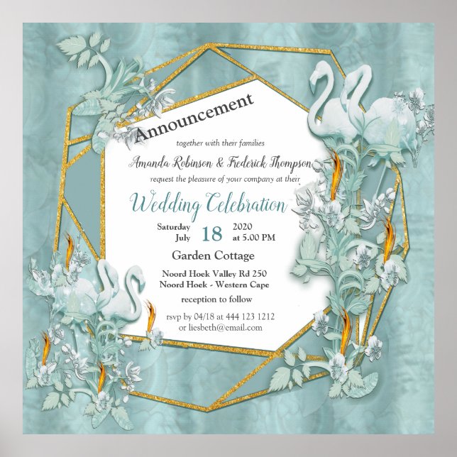 Poster Les tons pastel doux de Sage Green (Devant)