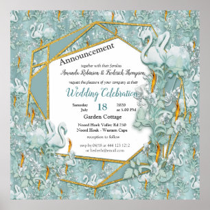 Poster Les tons pastel doux de Sage Green