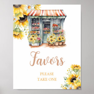 Poster Les Tournesols De La Fête des mariées Du Marché Fa