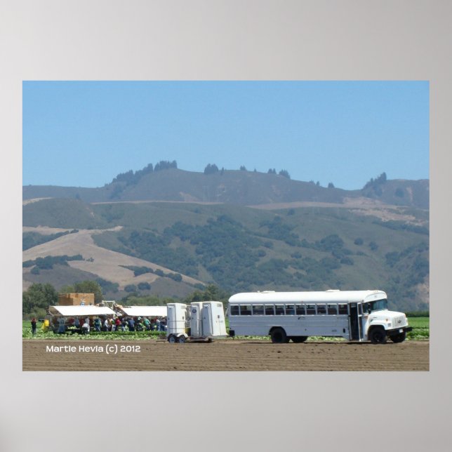 Poster Les travailleurs migrants de Monterey (Devant)