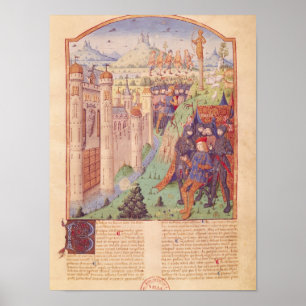 Poster Les travaux de Virgil avec le commentaire par