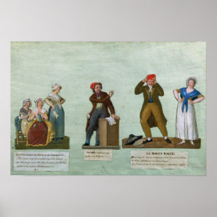 Poster Les tricoteuses de Jacobin