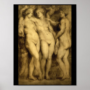 Poster Les trois études de Graces'_ des maîtres