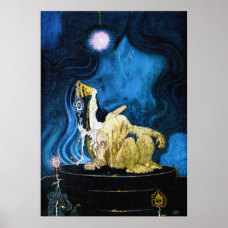 POSTER LES TROIS PRINCESSES DE LA MONTAGNE BLEUE