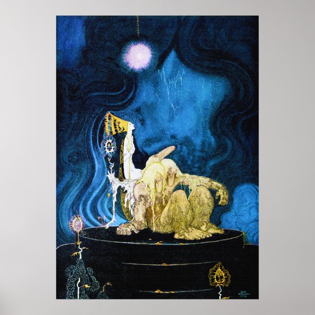 POSTER LES TROIS PRINCESSES DE LA MONTAGNE BLEUE (Devant)