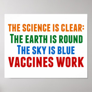 Poster Les vaccins fonctionnent Pro Citation scientifique