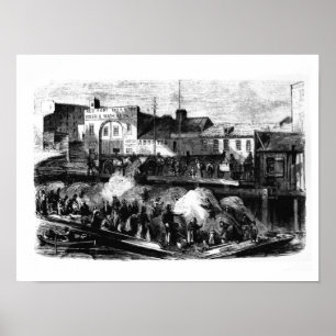 Poster Les vagabonds ramassent des chiffons à vendre de l