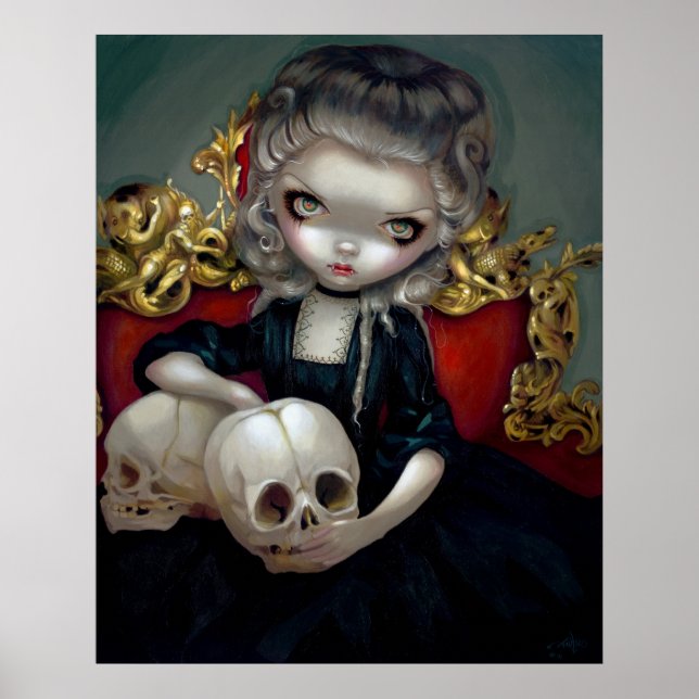 Poster Les Vampires : Les Crânes ART IMPRIMER rococo vamp (Devant)