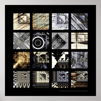 Poster Les variations de Sierpinski