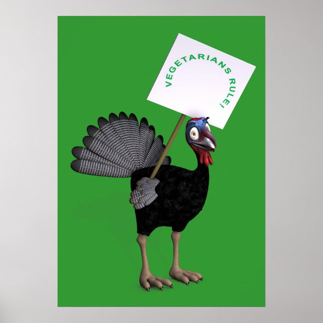 Poster Les végétariens dominent ! (Devant)
