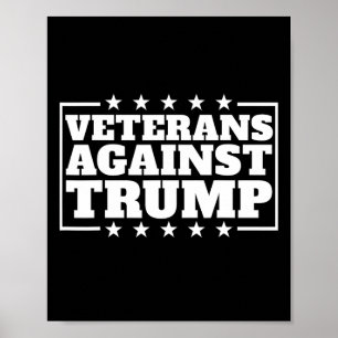 Poster Les vétérans contre les vétérans anti-Trump contre