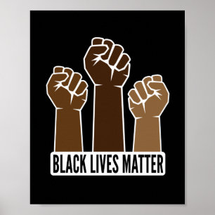 Poster Les vies noires, art Imprimer