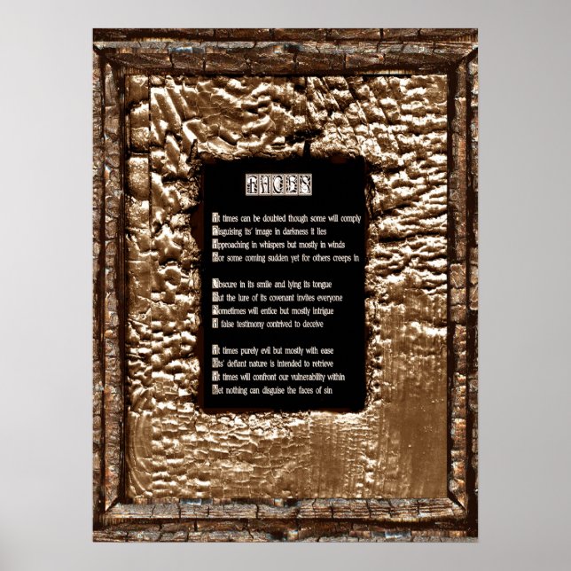 Poster Les visages du péché (Devant)