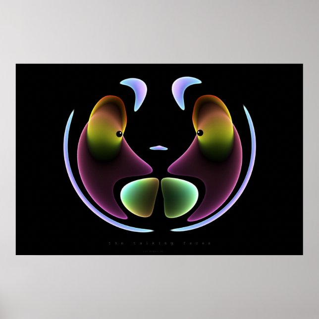 Poster les visages parlants (Devant)