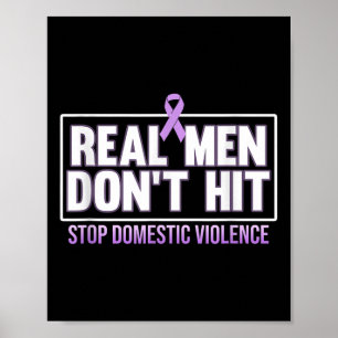 Poster Les vrais hommes ne frappent pas la sensibilisatio
