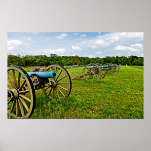 Poster Les vues du parc militaire de Shiloh à Shiloh