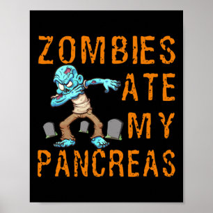 Poster Les zombies ont mangé mon pancréas - Fun diabète