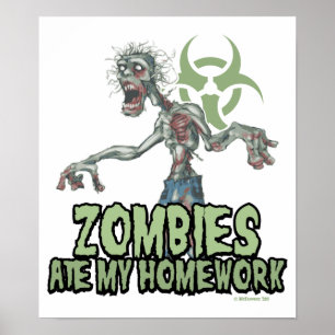 Poster Les zombis ont mangé mon travail