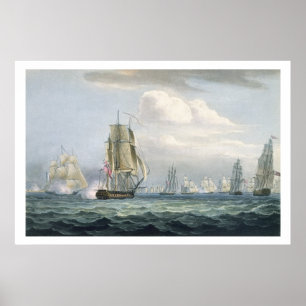 Poster L'escadron de Sir Sidney Smith (1764-1840) engagea
