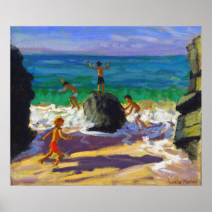 Poster l'escalade bascule la plage St Ives 2013 de