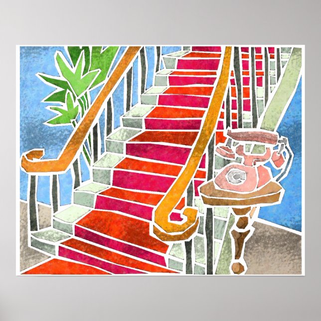 Poster L'Escalier (Devant)