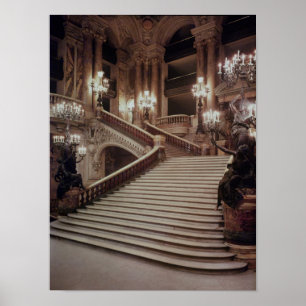 Poster L'escalier grand du l'Opéra-Garnier