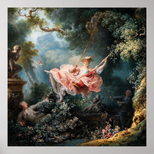Poster L'Escarpolette de Jean-Honoré Fragonard