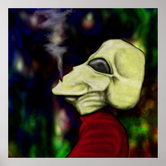 Poster "L'espace est plein de fumée..."