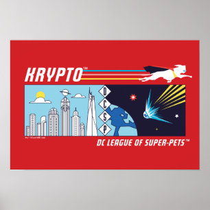 Poster L'espace extra-atmosphérique de Krypto vers la mét